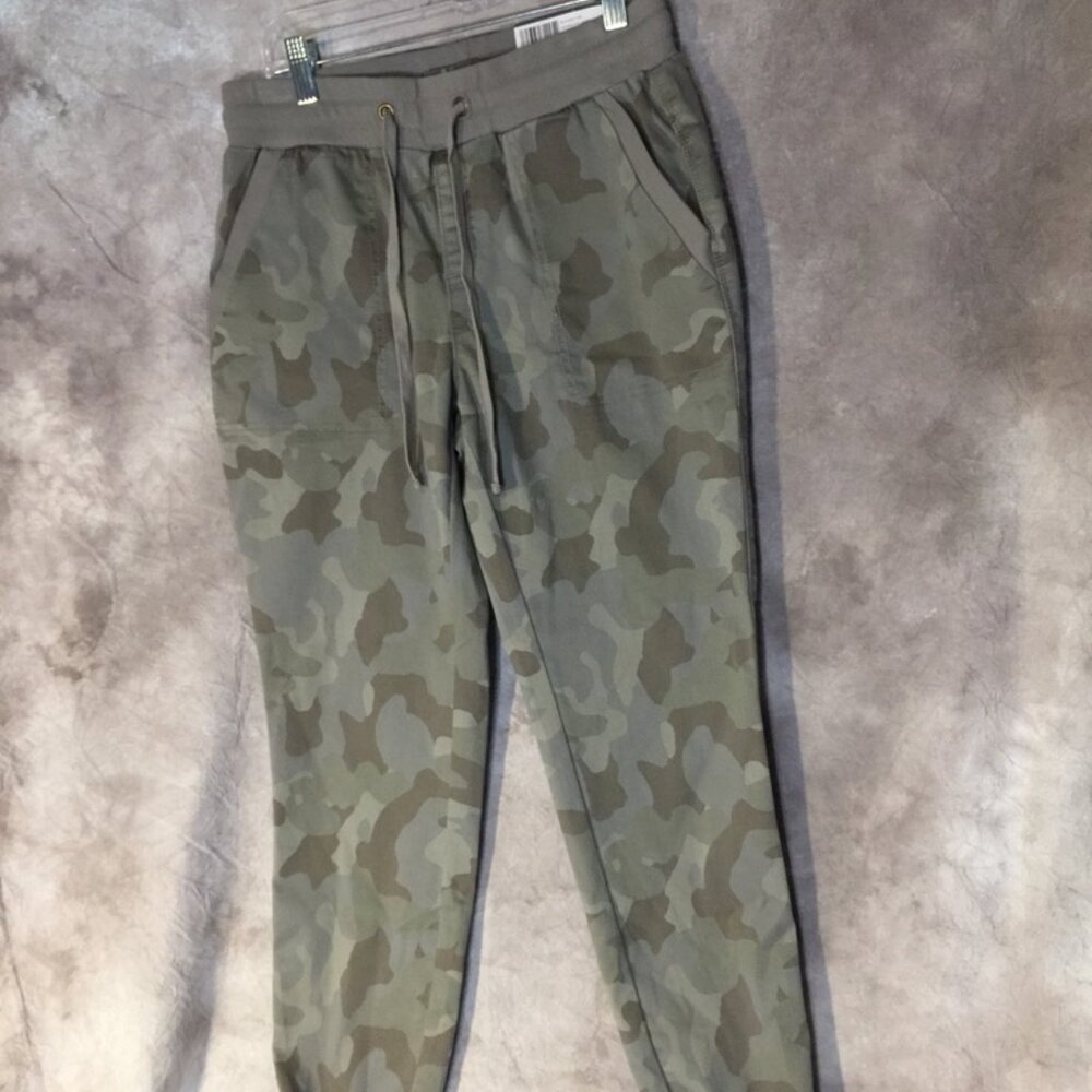 Natural Reflections Olive Green Camo Track Joggers